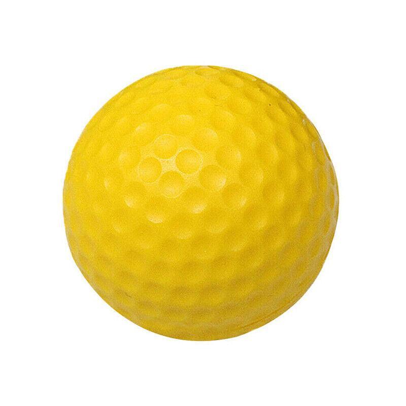 Indoor Outdoor Golf Training Foam Balls 12 Pack PU Soft Practice Accessories - Orange