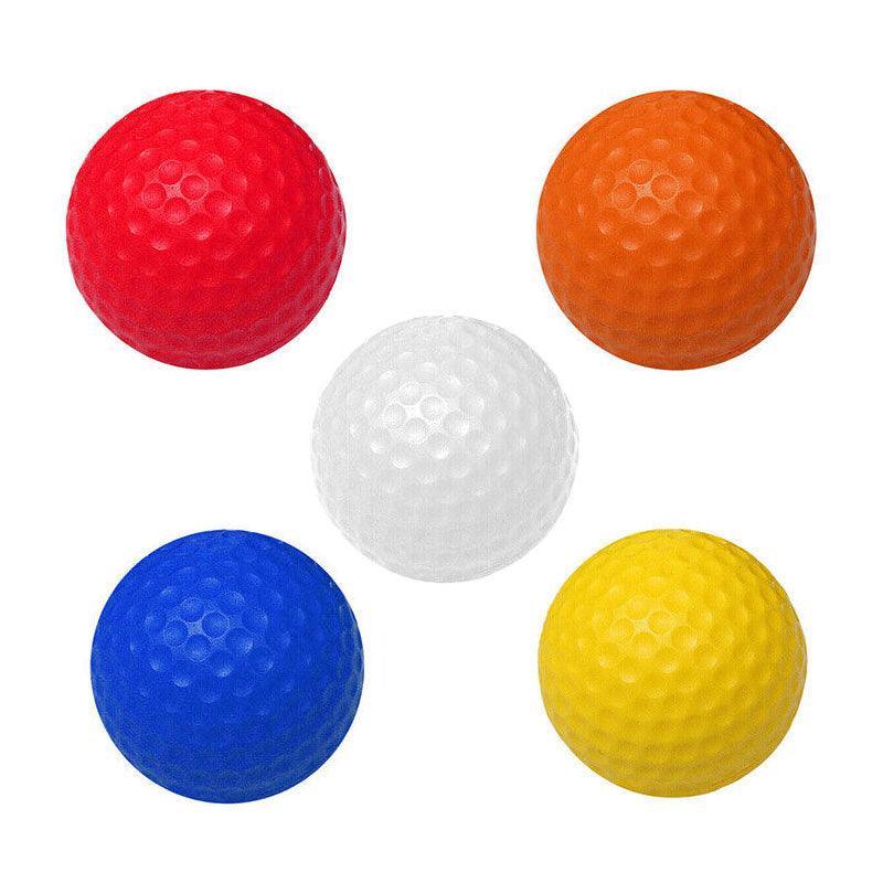 Indoor Outdoor Golf Training Foam Balls 12 Pack PU Soft Practice Accessories - Red