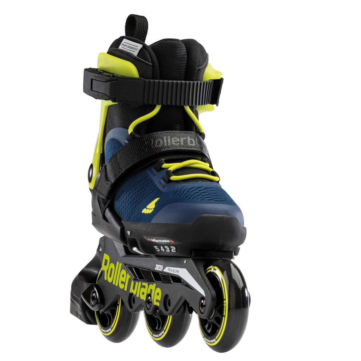 Rollerblade Microblade 3WD Adj Inline Skates Blue Royal/Lime