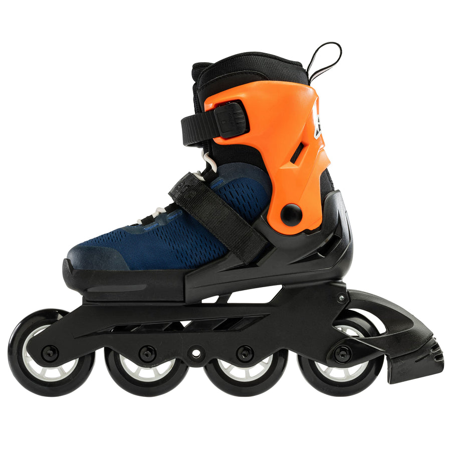 Rollerblade Microblade Adj Inline Skates Midnight Blue/Warm Orange
