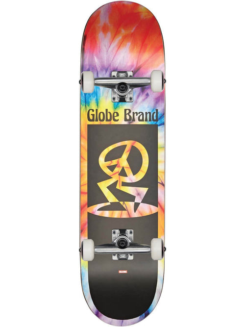 Globe Peace Man Mid Complete Spiral Dye/Black 7.6"