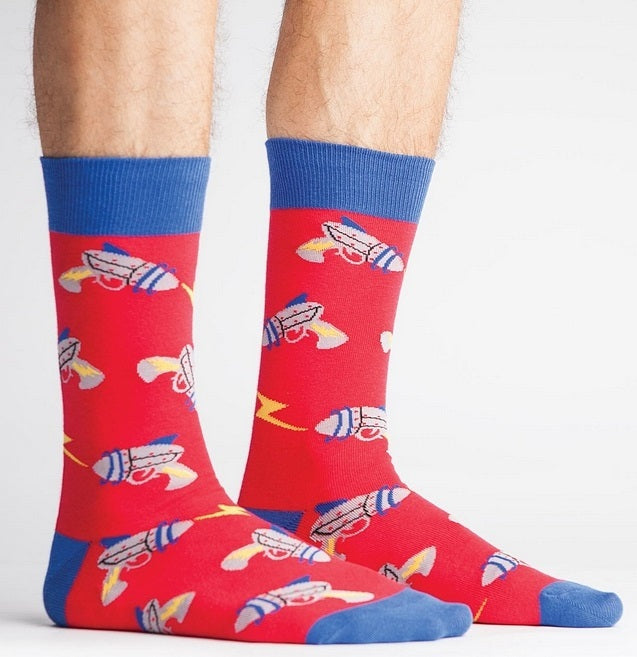 Sock It To Me Rayguns Mens Crew Socks