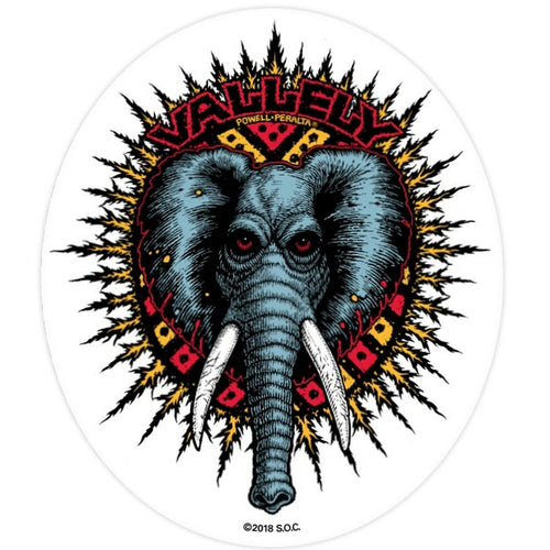 Powell Peralta Vallely Elephant Sticker