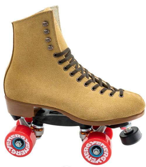 Riedell Zone 135 Tan w Energys and Adjustable Toe Stops