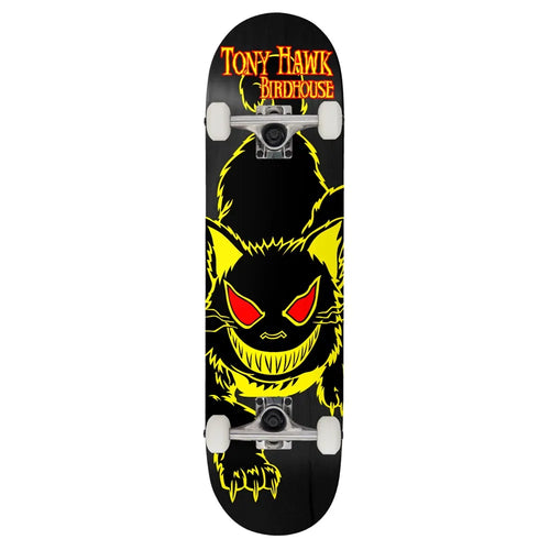 Birdhouse Level 1 Evil Cat Yellow 8.25 Complete Skateboard