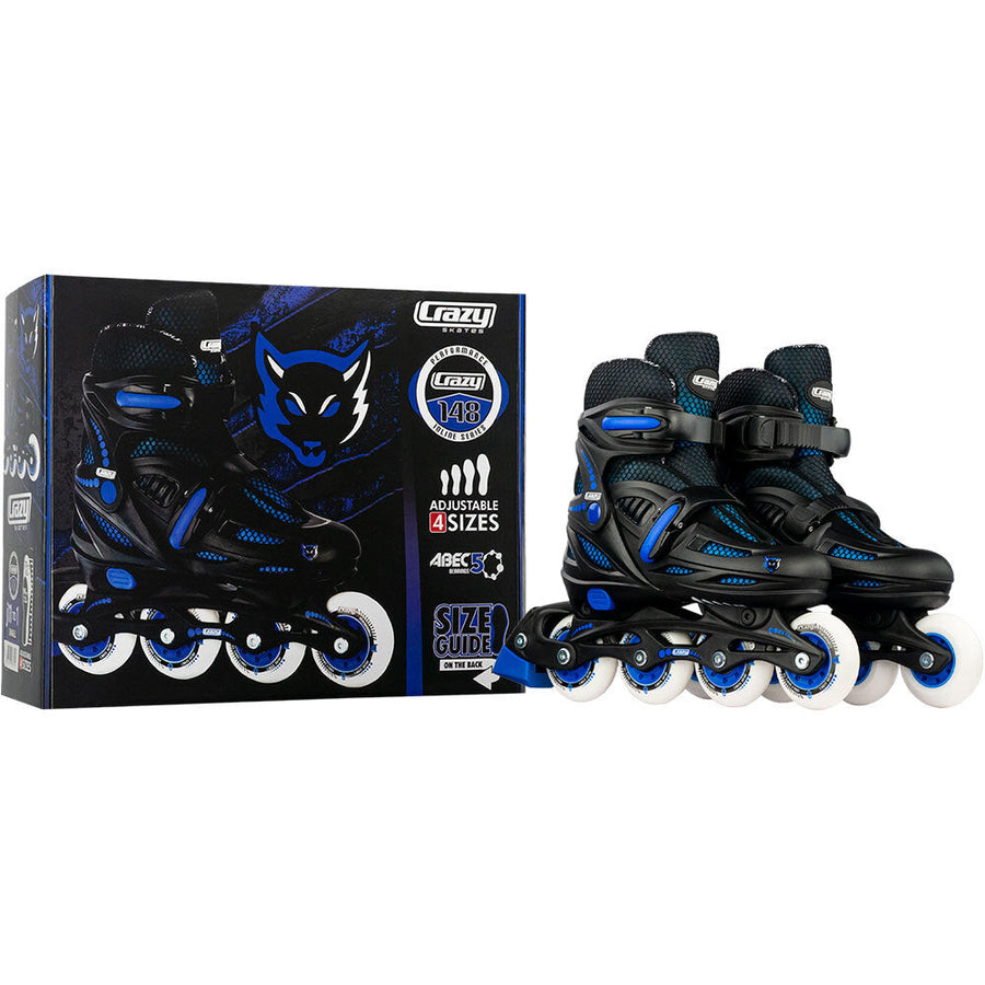 Crazy 148 Adjustable Inline Skates Black