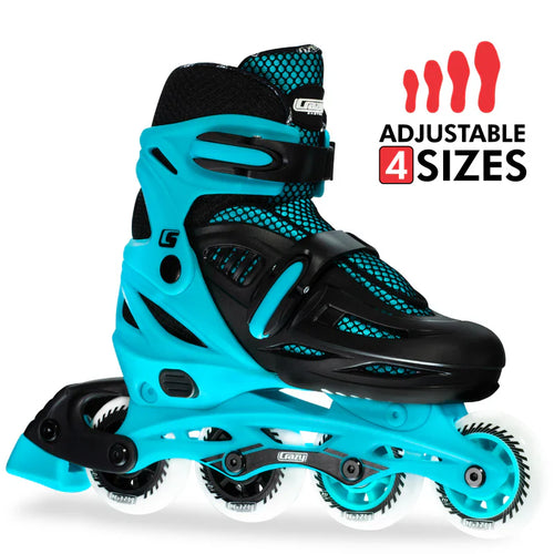 Crazy Inline Skate Blade Size Adjustable Teal