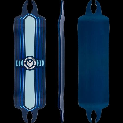 Earthwing 38" Double Trouble Deck: EW Belt Blue Stripes (1 left)