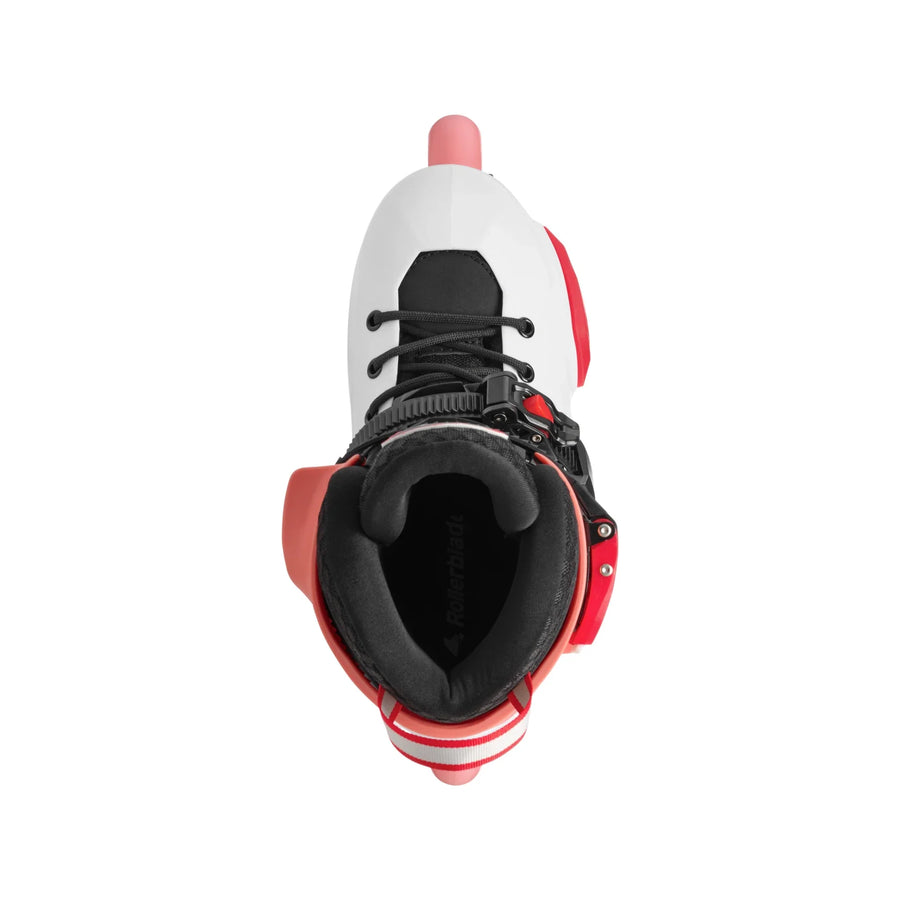 Rollerblade Apex Adjustable Inline Skate Platinum/Coral