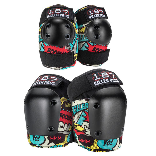 187 Knee & Elbow Pad Combo Pack Comic
