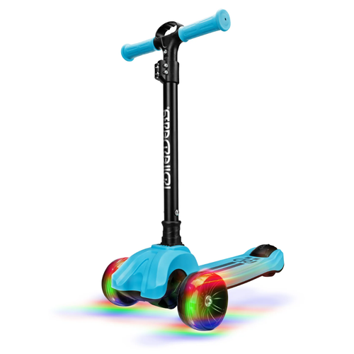RD 3-Wheel Blue Scooter With Lightup Wheels