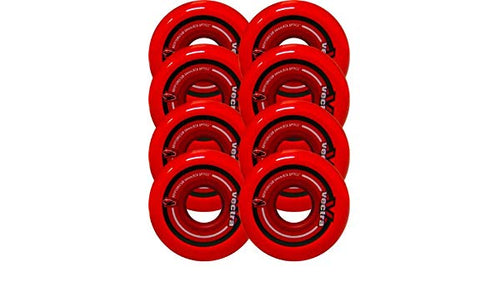 Kryptonics Wheels Vectra Wheels 76mm 82a Clear Red - Each