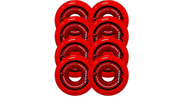 Kryptonics Wheels Vectra Wheels 76mm 82a Clear Red - Each