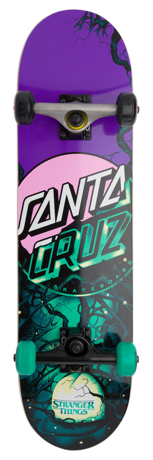 Stranger Things Other Dot Mini Santa Cruz Skateboard Complete 7.75in