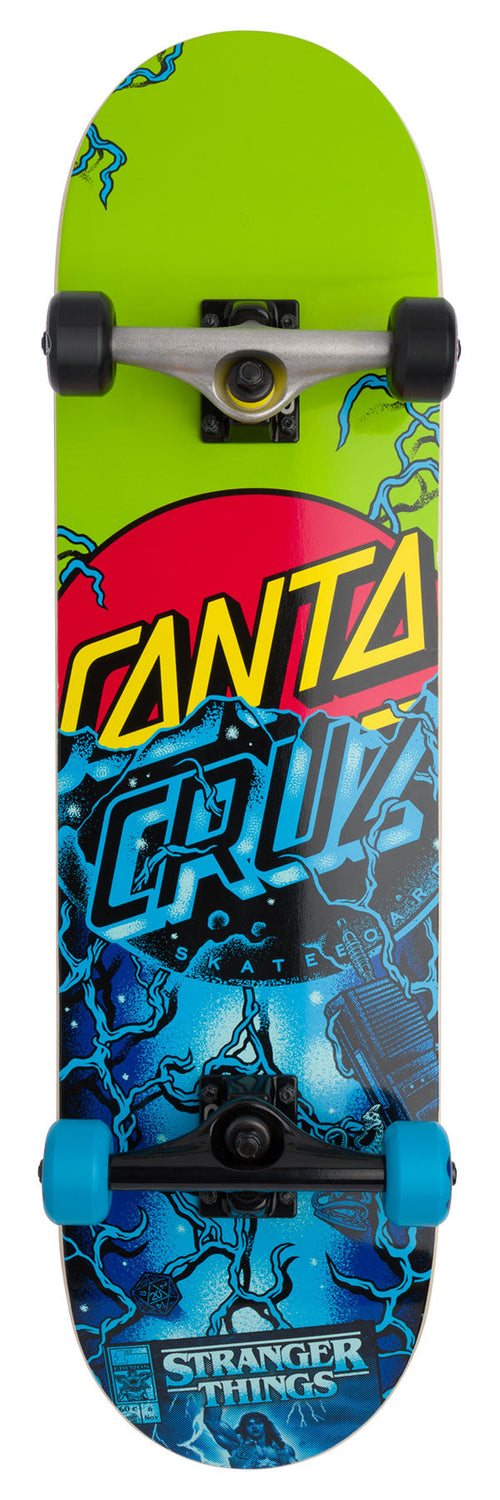 Stranger Things Classic Dot Large Santa Cruz Skateboard Complete 8.25in