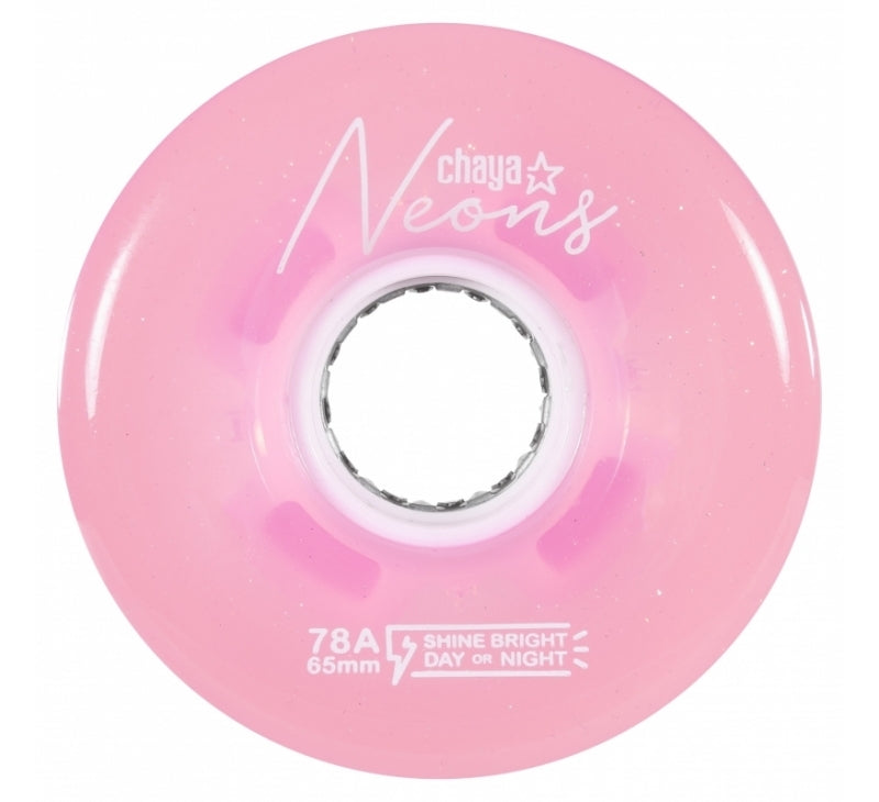 Chaya Neons LED Outdoor Wheels 65mm 78a 4pk