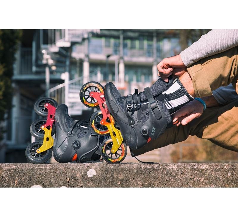 POWERSLIDE KAZE SUPER CRUISER 110 BLACK INLINE SKATES - Skatescool Australia