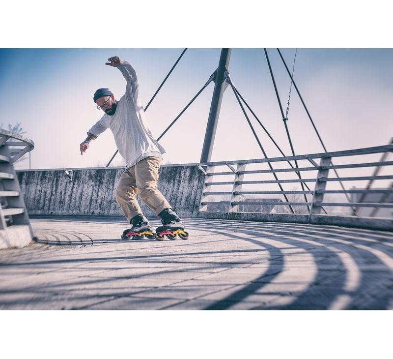 POWERSLIDE KAZE SUPER CRUISER 110 BLACK INLINE SKATES - Skatescool Australia