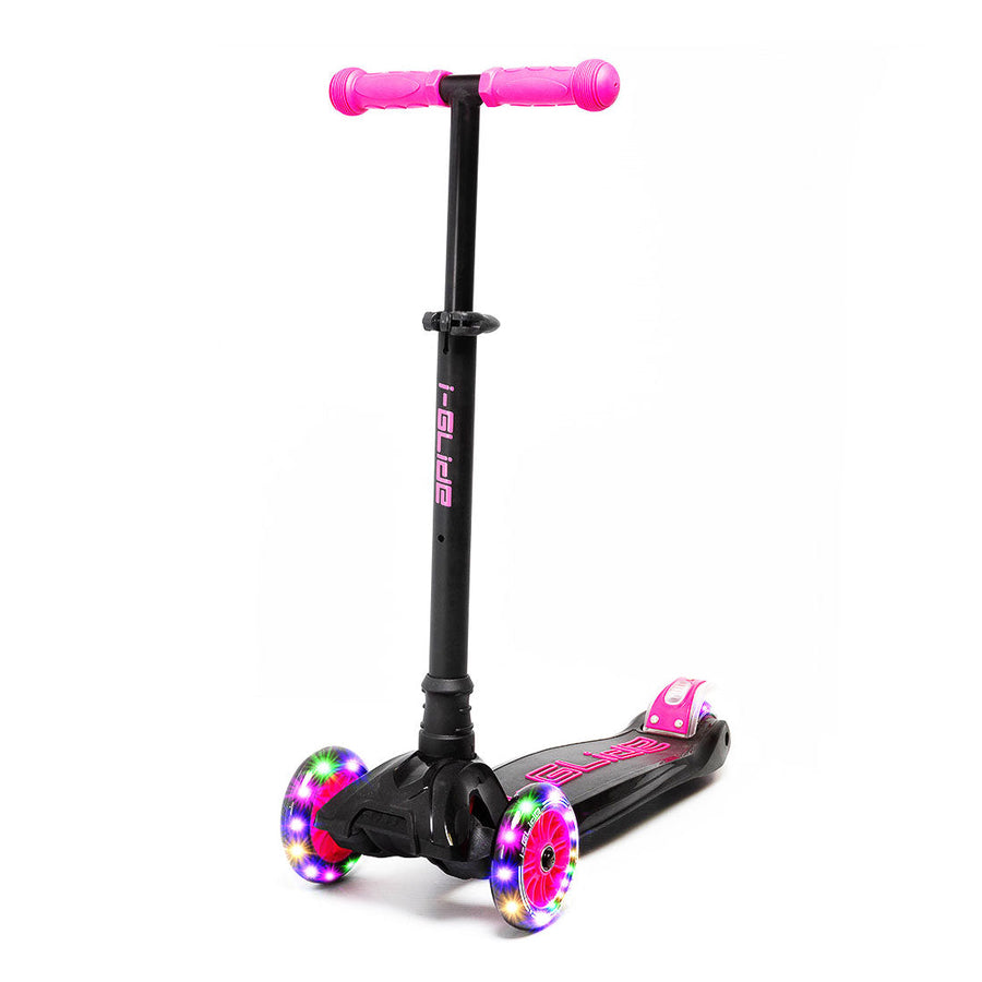 I-Glide Kids 3-Wheel Scooter - Black/Pink
