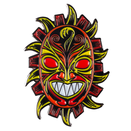 Powell Peralta Lapel Pin Guerrero Mask Glow in the Dark Teeth