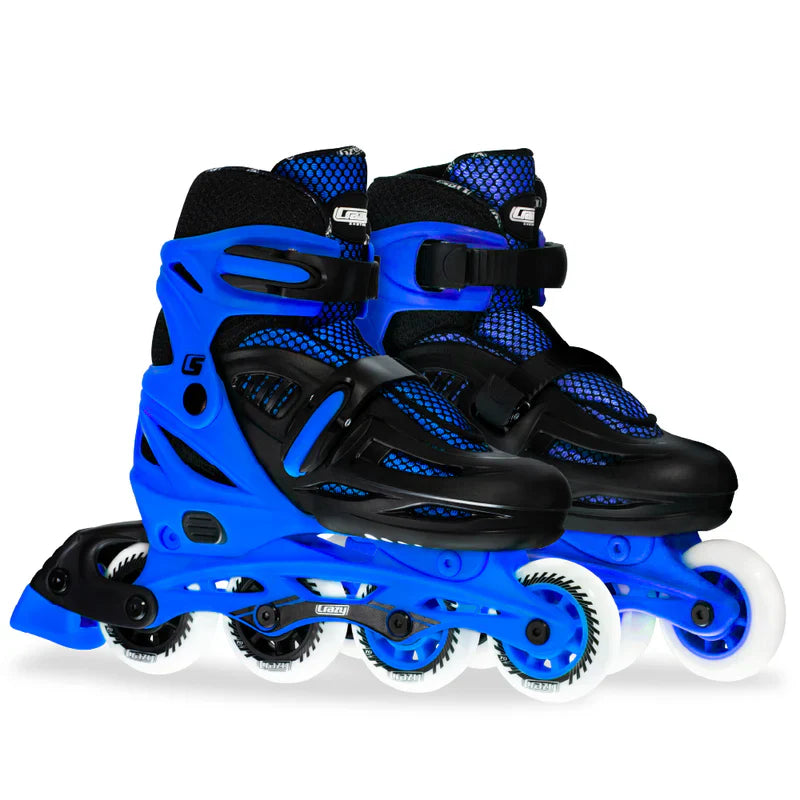 Crazy Inline Skate Blade Size Adjustable Blue