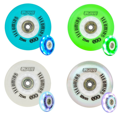 Crazy Illumin8 LED Light Up Inline Wheels