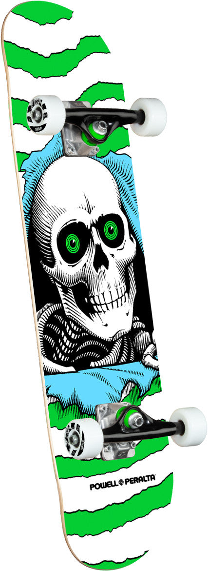Powell Peralta Ripper One Off Green Birch Complete Skateboard - 7.5 x 30.7