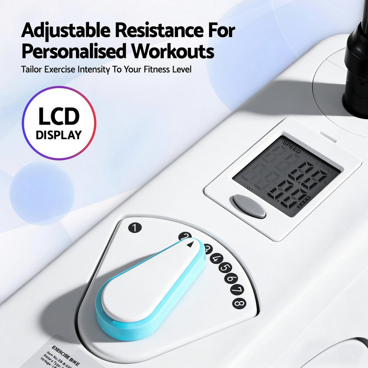 Everfit Exercise Bike Magnetic Desk Bike with Tabletop Fitness Home Workout Gym