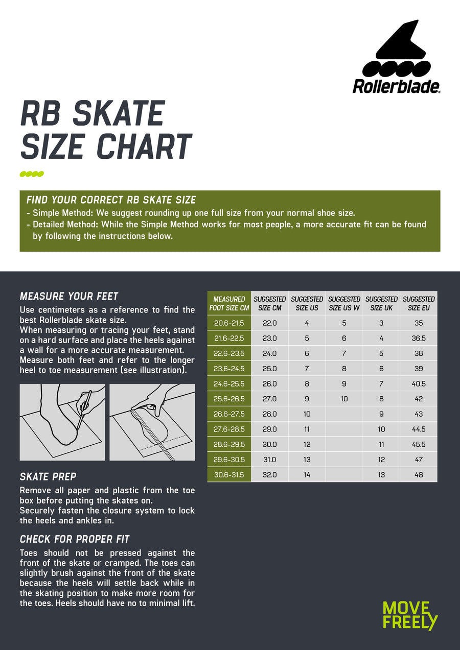 Rollerblade RB Cruiser Inline Skates - Black/Neon Yellow