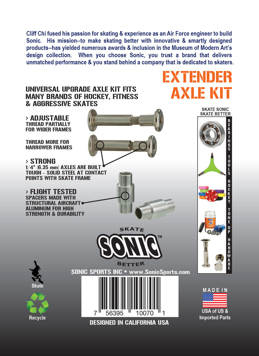 Sonic Extender Inline Axle Kit