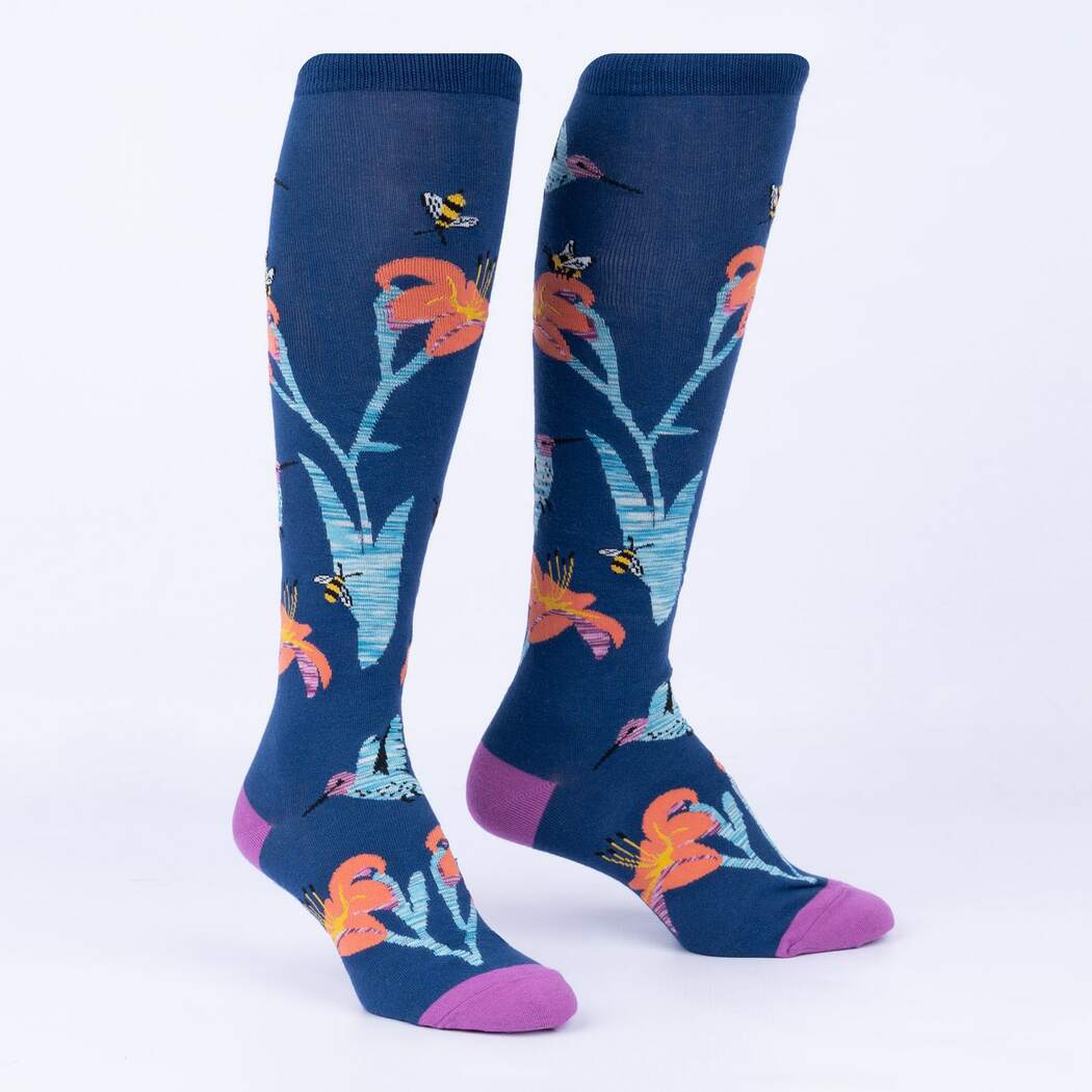 Sock It To Me Hmmmingbird - Knee High Socks