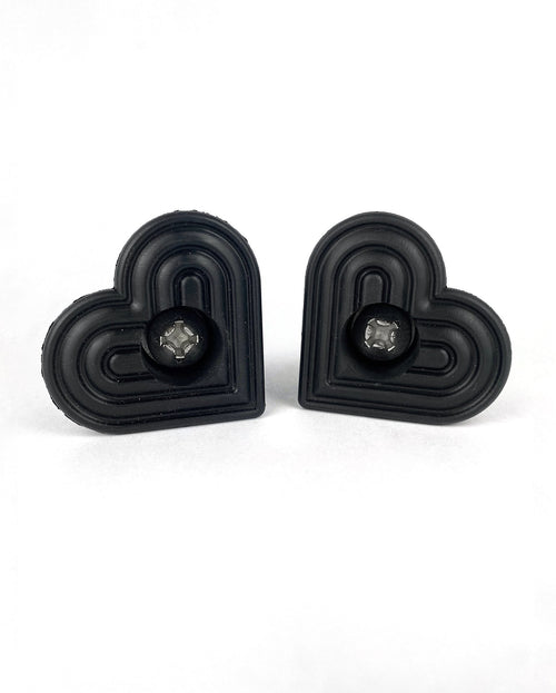 Grindstone Heartstopper Bolt On Toe Stops - Black Metal
