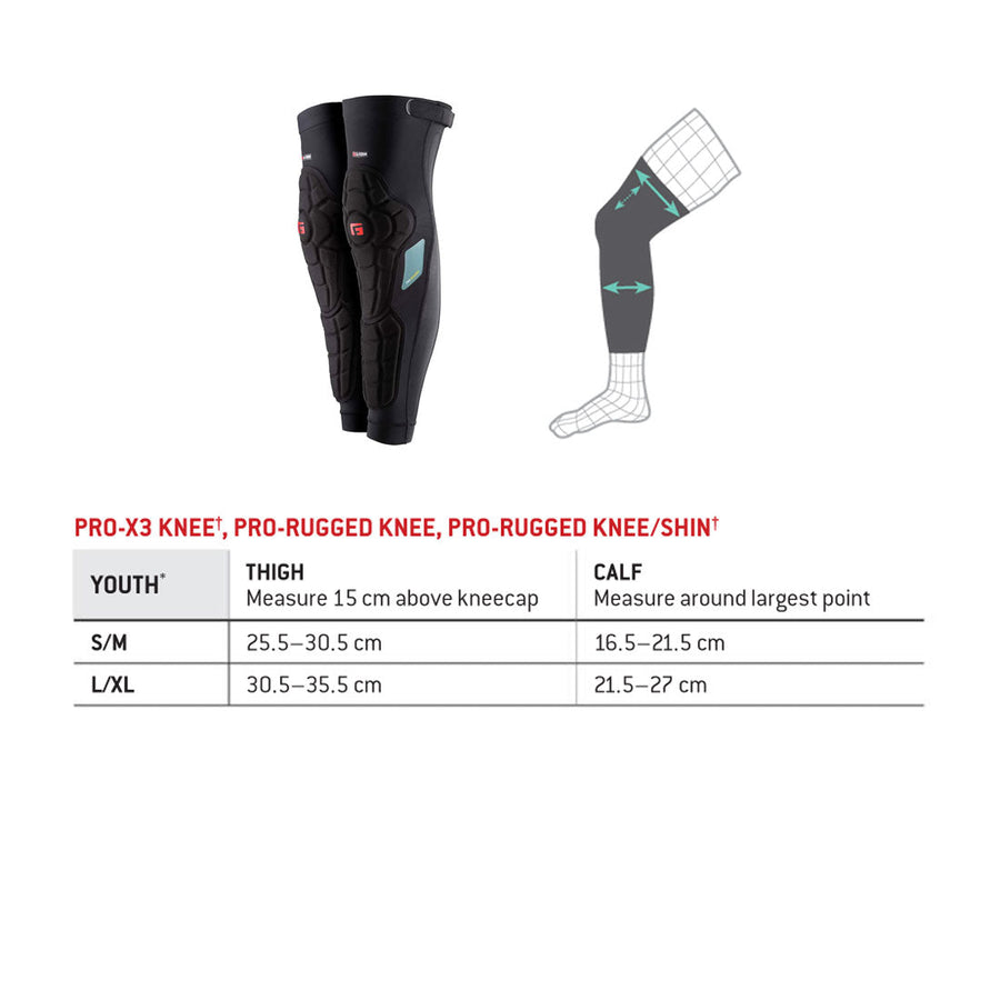 G-Form Pro-Rugged Knee/Shin Guards - Youth