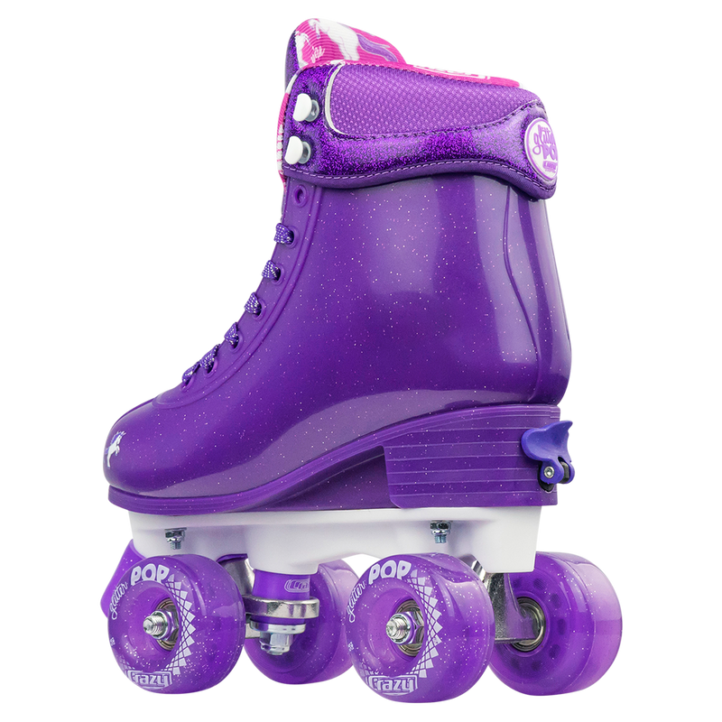Crazy Glitter Pop Roller Skates Purple