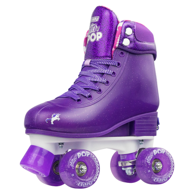 Crazy Glitter Pop Roller Skates Purple