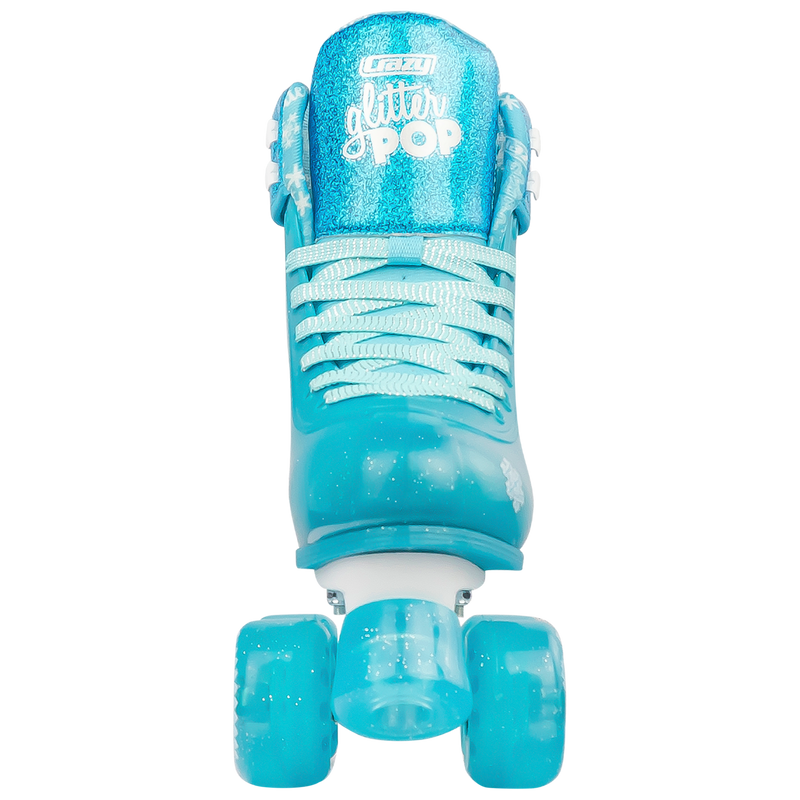 Crazy Glitter Pop Roller Skates Teal