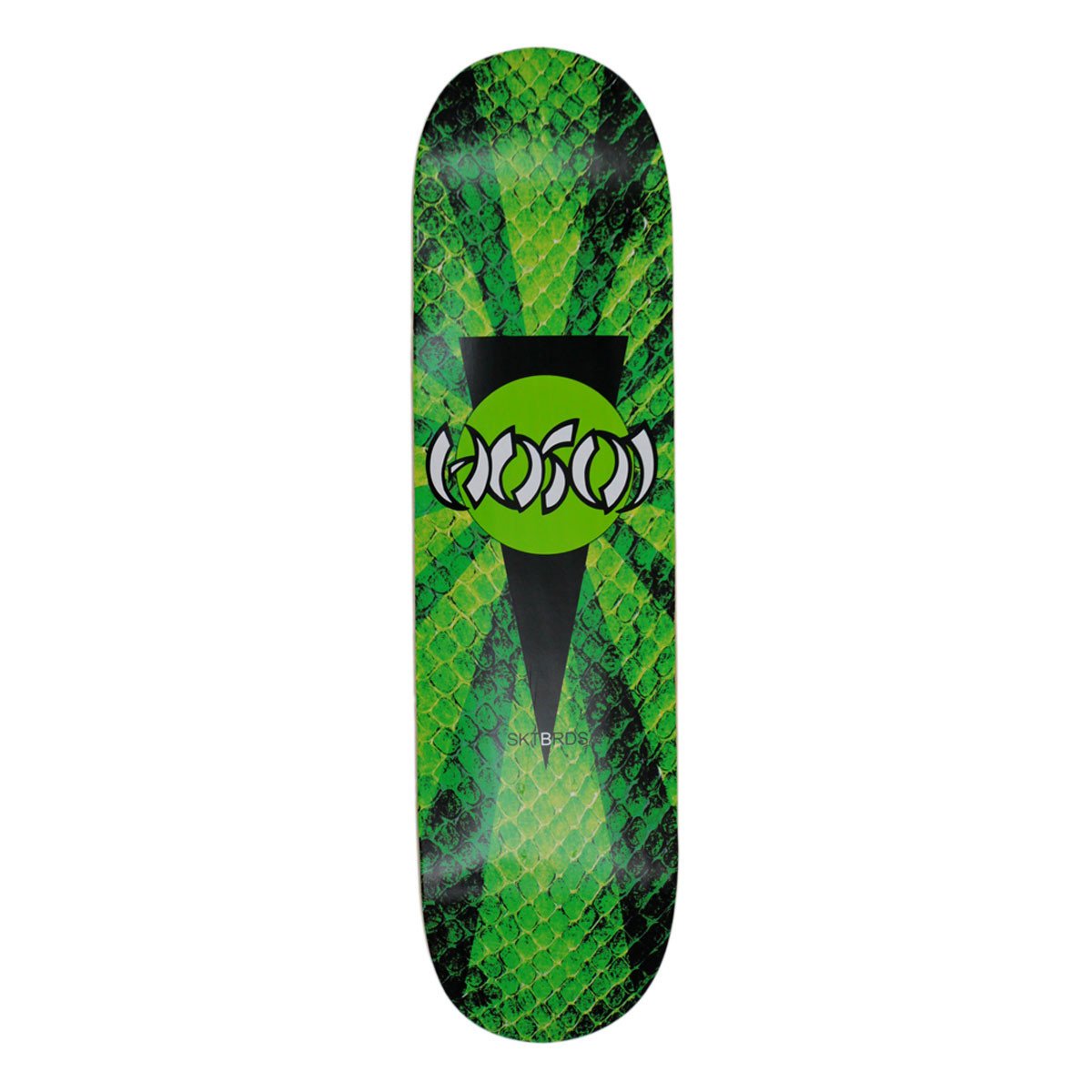 Hosoi Skateboards Green Snakeskin Deck 8.25"x32.375"