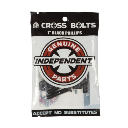 Independent - 1" Phillips Hardware Black Pk/8