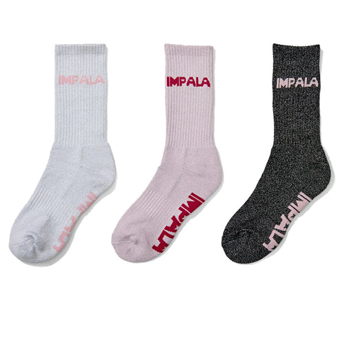 Impala Skate Socks 3 Pack - Sparkle