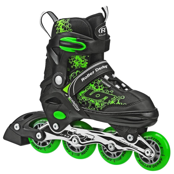 RDS Stryde Light Up Adjustable Inline Skates Black