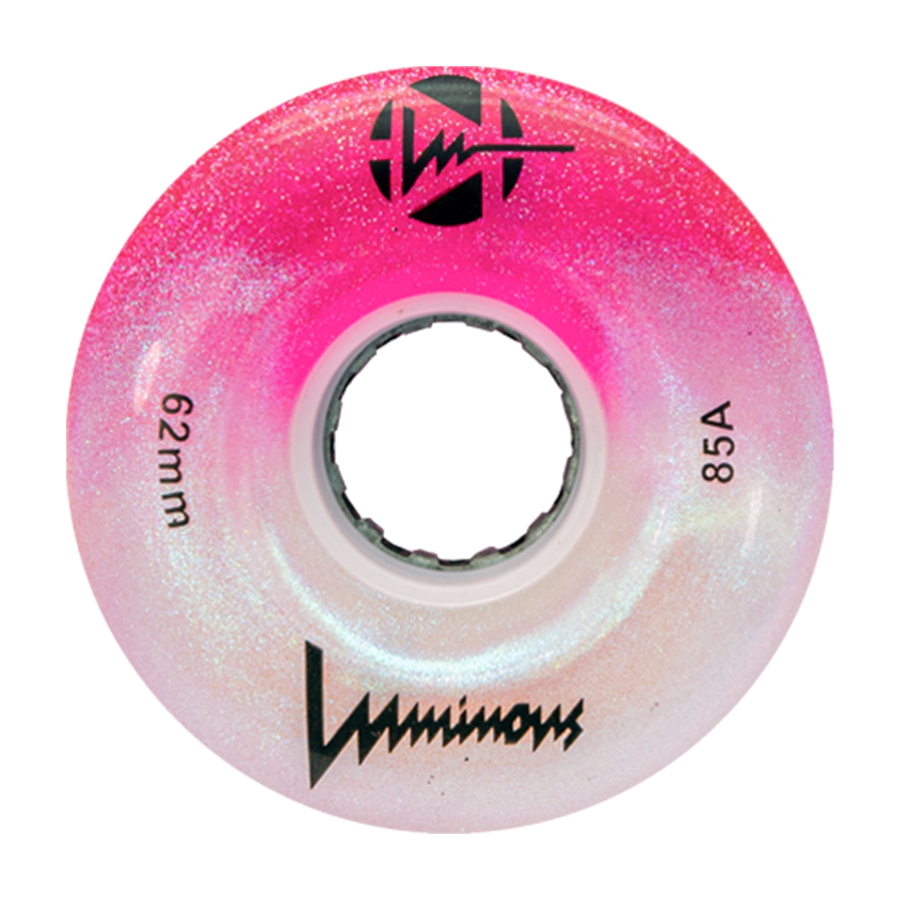 Luminous LED Quad Wheels Glitter 62mm 85a 4pk
