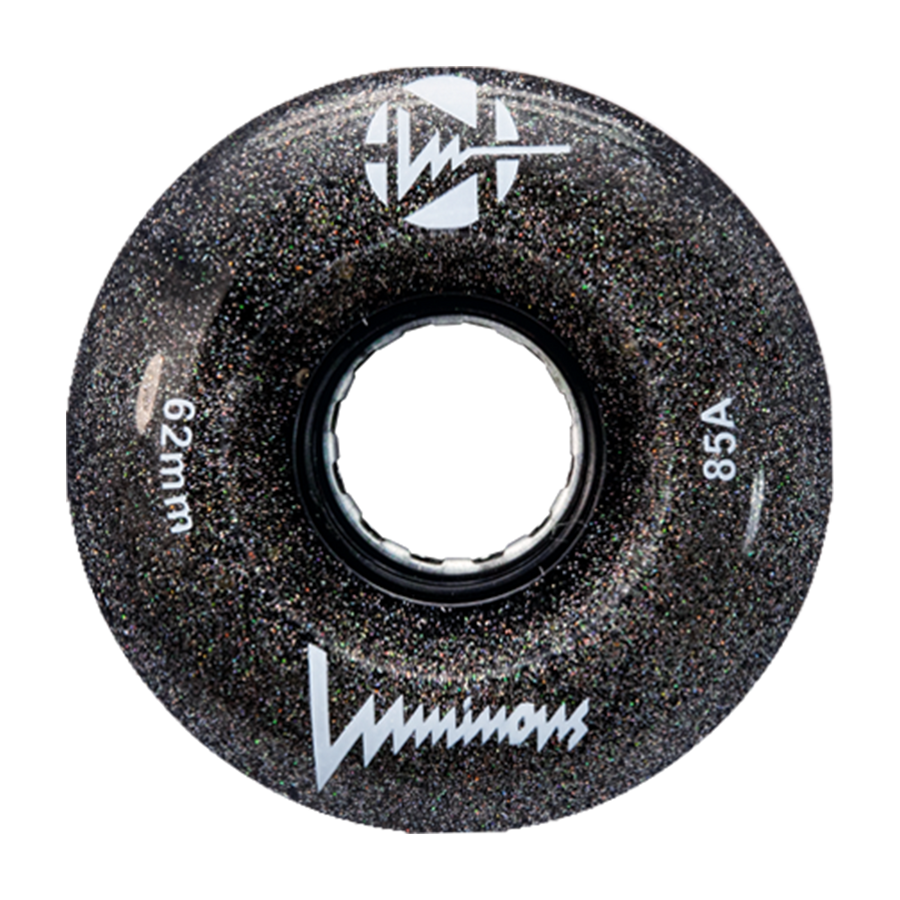 Luminous LED Quad Wheels Glitter 62mm 85a 4pk