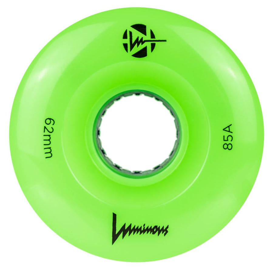 Luminous LED Quad Sixies Wheel 62mm 85a 4pk