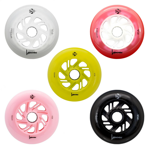 Luminous LED Inline Wheels 110mm 85a Each