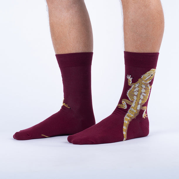 Sock it to Me "Bearded Dragon" Mens Crew Socks