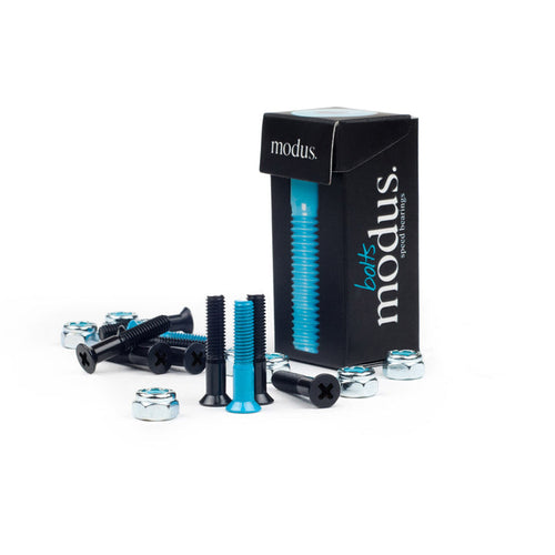 Modus 1.5" Phillip Hardware 10pk - Black/Blue