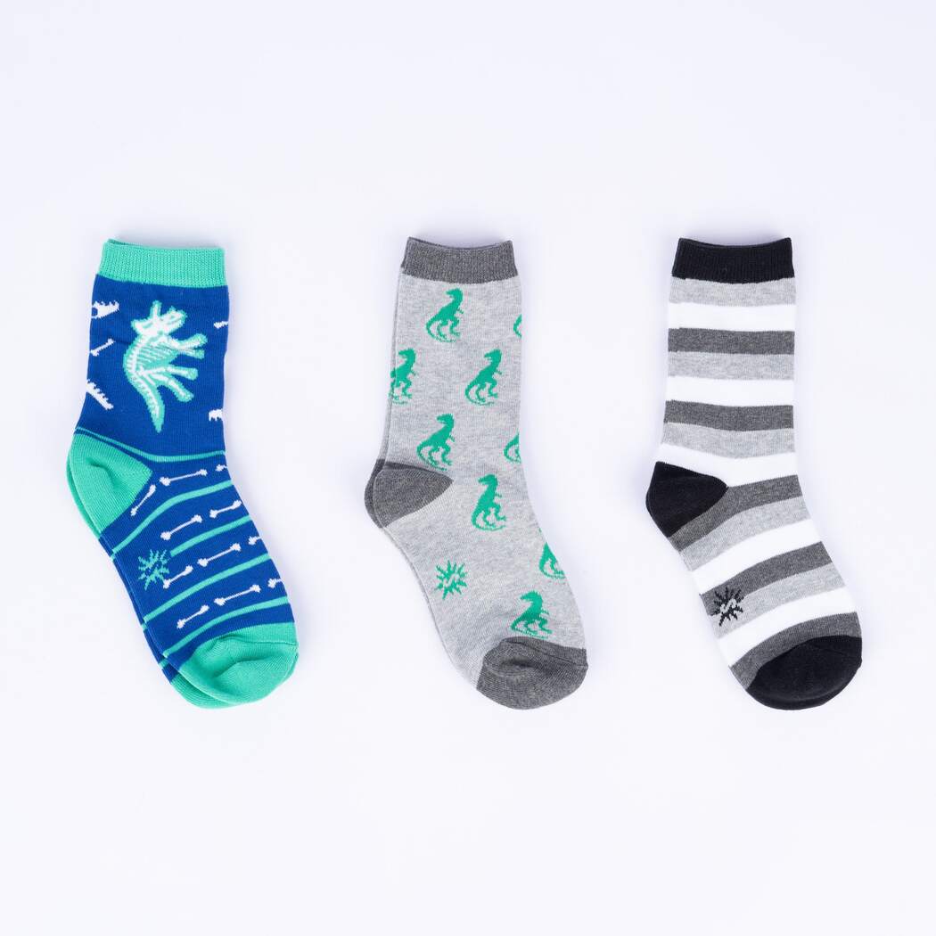 Sock it to Me Arch-eology Crew Socks 3pack - Youth