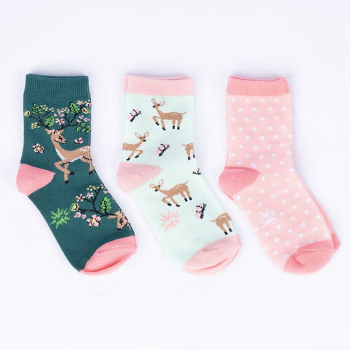 Sock it to Me Spring Awakening Crew Socks 3pack - Youth