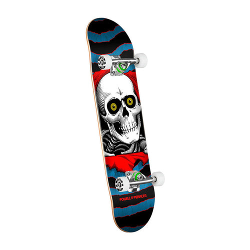 Powell Peralta Ripper Birch Complete Skateboard - Blue/Red - 7.5 x 30.7