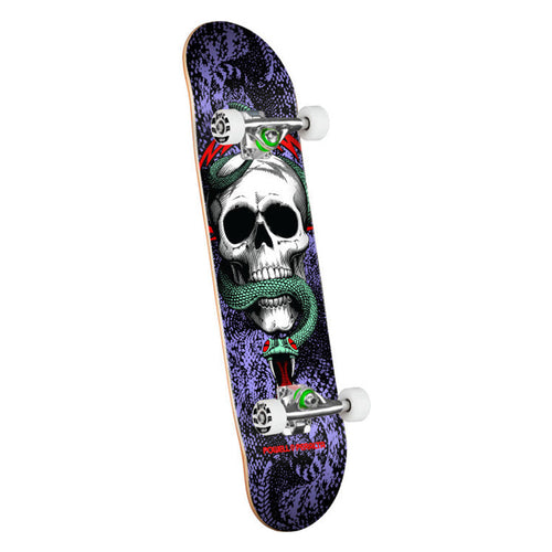 Powell Peralta Skull & Snake Birch Complete Skateboard - Black/Purple 7.75"